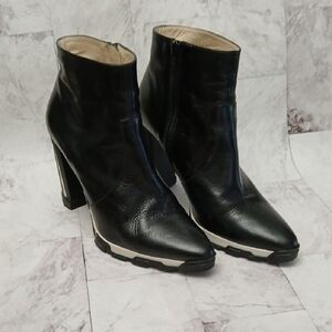 Lodis Black Heeled Ankle Boots